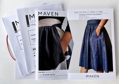 The Bloom Skirt Paper Sewing Pattern - Maven Sewing Patterns - Simplifi Fabric