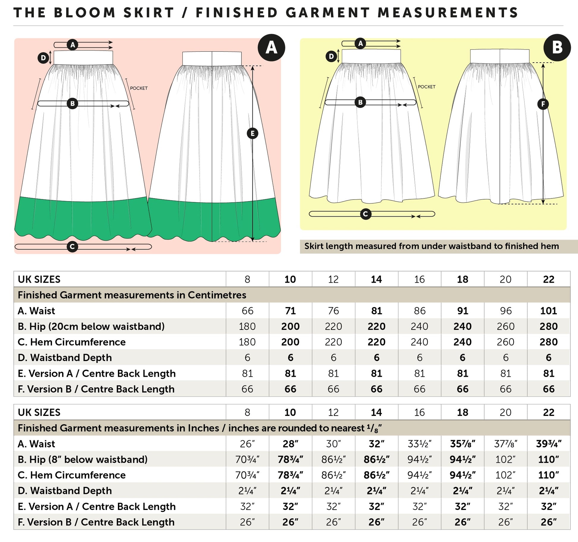 The Bloom Skirt Paper Sewing Pattern - Maven Sewing Patterns - Simplifi Fabric