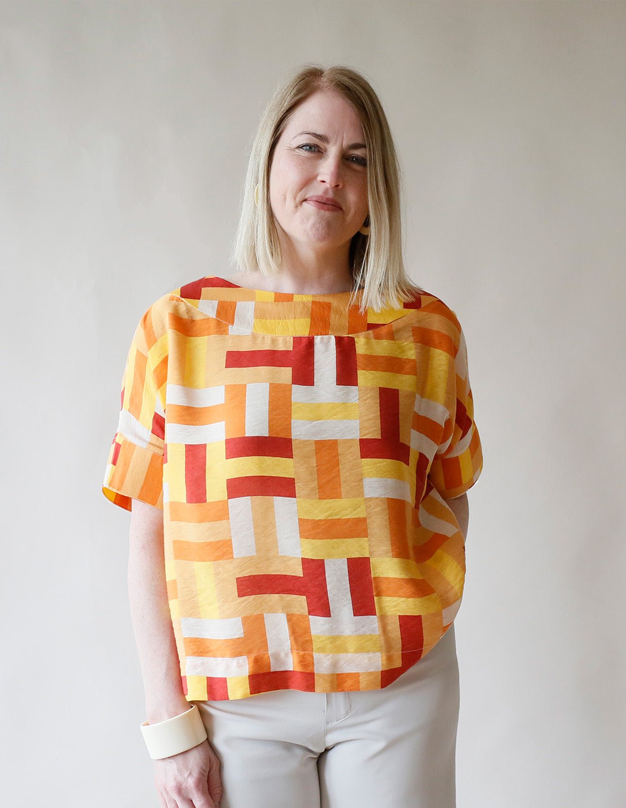 The Boat Neck Top - PDF Pattern - The Makers Atelier - Simplifi Fabric