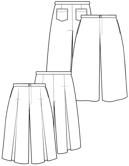 The Culottes - PDF Pattern - The Makers Atelier - Simplifi Fabric