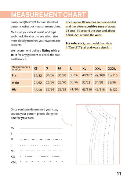 The Daphne Wrap Blouse - Paper Sewing Pattern - Juliana Martejevs - Simplifi Fabric