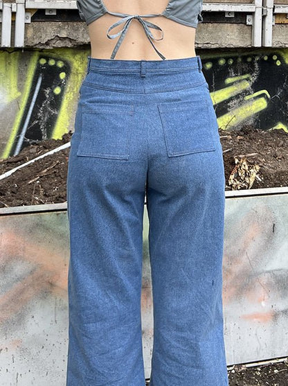 The Dina Jeans - Paper Sewing Pattern - Juliana Martejevs - Simplifi Fabric