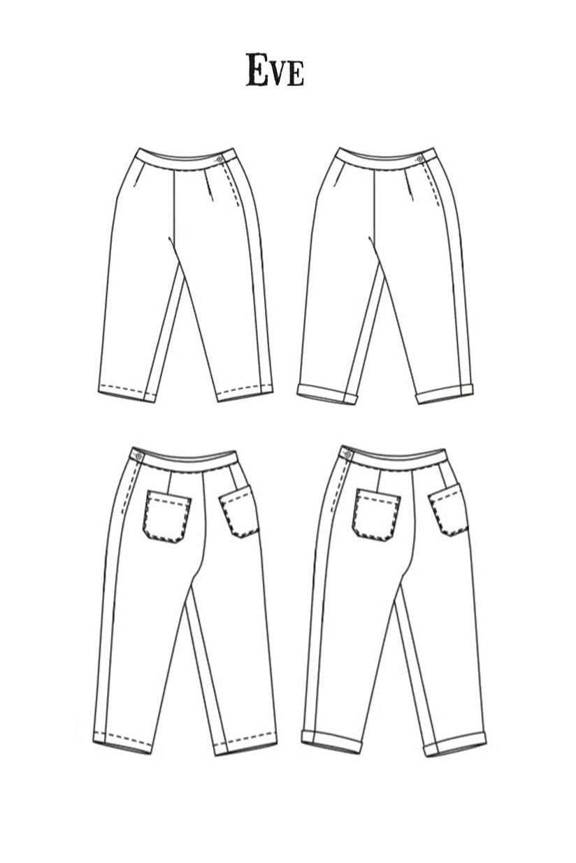 The Eve Trouser Womens PDF Pattern - Merchant & Mills - Simplifi Fabric