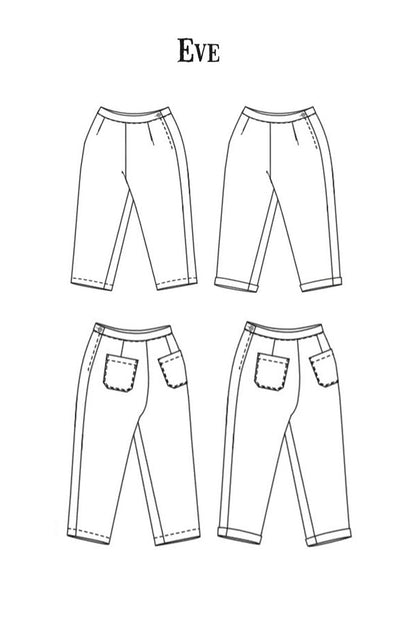 The Eve Trouser Womens PDF Pattern - Merchant & Mills - Simplifi Fabric