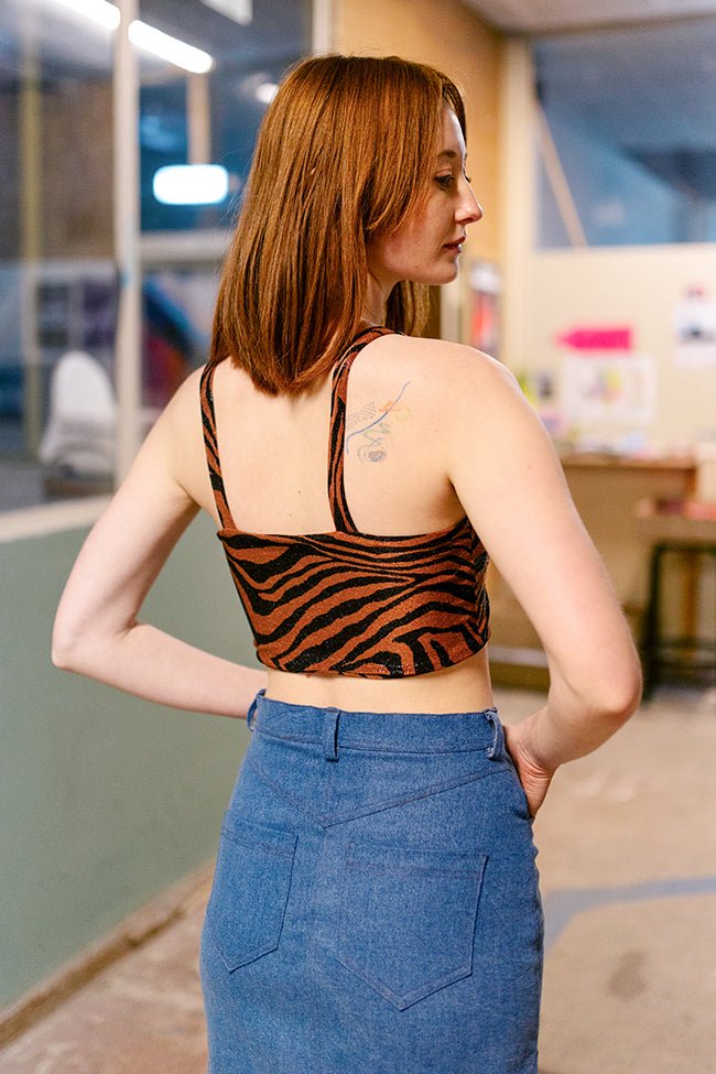 The Frida Denim Skirt - Paper Sewing Pattern - Juliana Martejevs - Simplifi Fabric