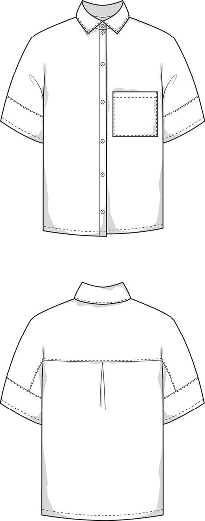 The Gloria Blouse - Paper Sewing Pattern - Juliana Martejevs - Simplifi Fabric