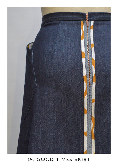 The Good Times Skirt Paper Sewing Pattern - Maven Sewing Patterns - Simplifi Fabric