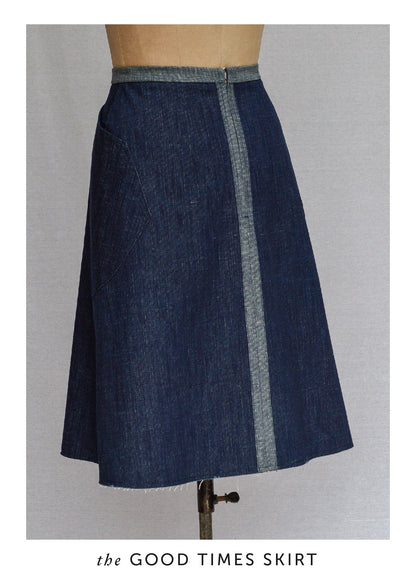The Good Times Skirt Paper Sewing Pattern - Maven Sewing Patterns - Simplifi Fabric