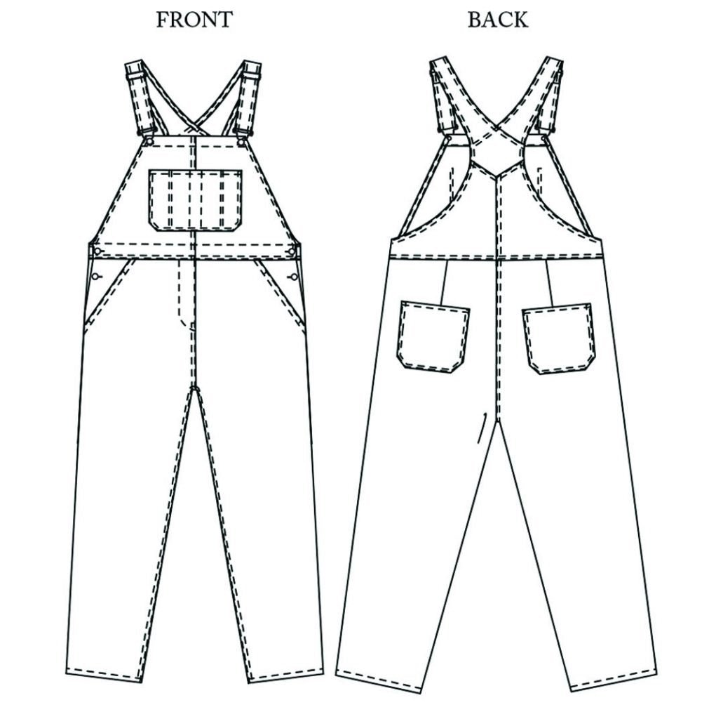 The Harlene Dungarees / Overalls Pattern - Merchant & Mills - Simplifi Fabric