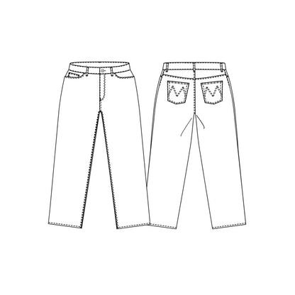 The Heroine Jeans Womens PDF Pattern - Merchant & Mills - Simplifi Fabric