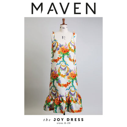 The Joy Dress Paper Sewing Pattern - Maven Sewing Patterns - Simplifi Fabric