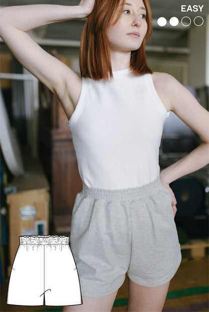 The Kaya Shorts - Paper Sewing Pattern - Juliana Martejevs - Simplifi Fabric