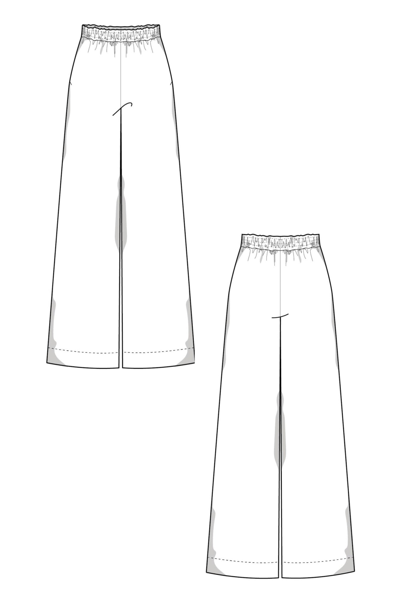 The Lana Palazzo Pants - Paper Sewing Pattern - Juliana Martejevs - Simplifi Fabric