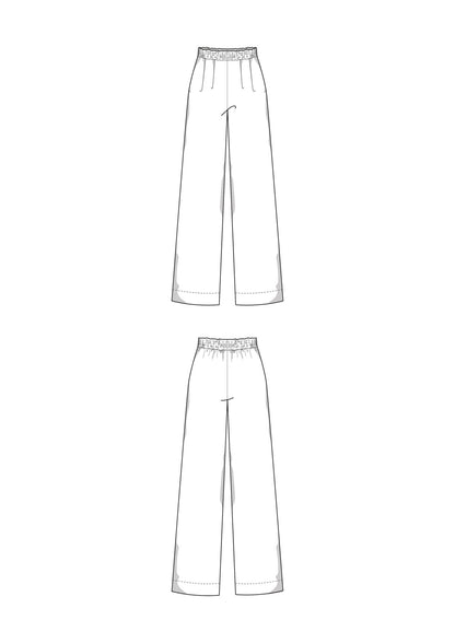 The Leslie Pants - Paper Sewing Pattern - Juliana Martejevs - Simplifi Fabric