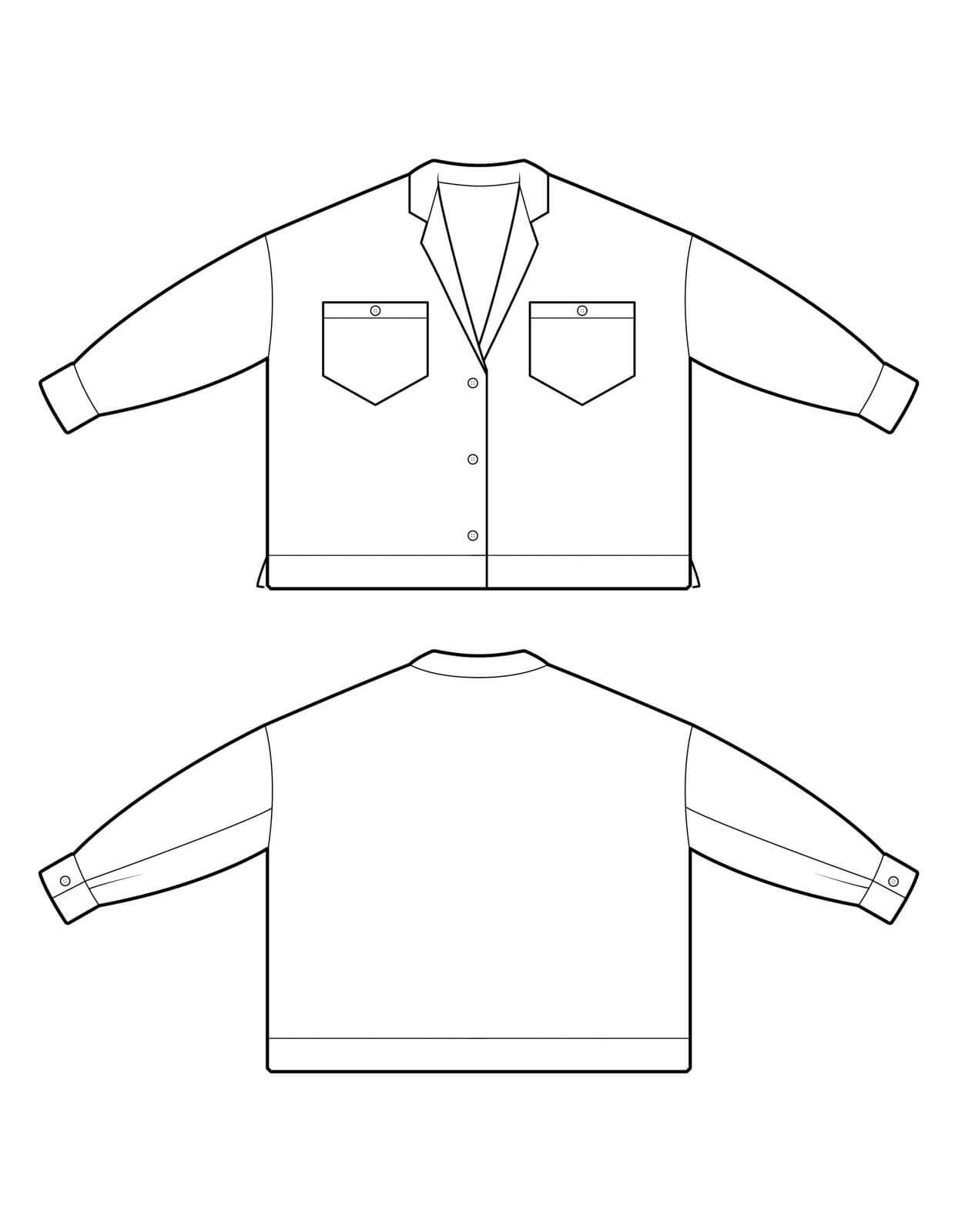 The Lounge Shirt - PDF Pattern - The Makers Atelier - Simplifi Fabric