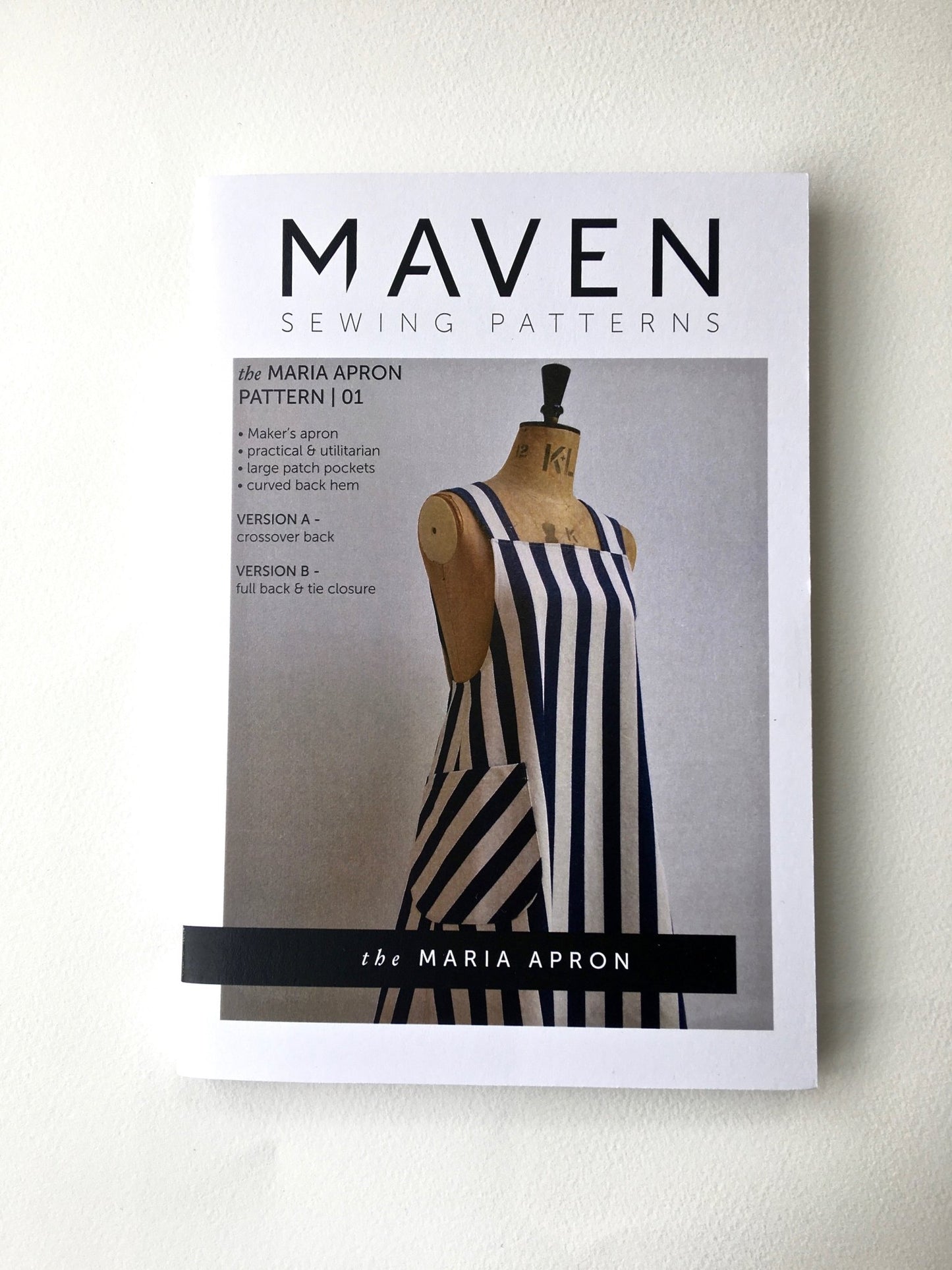The Maria Apron Paper Sewing Pattern - Maven Sewing Patterns - Simplifi Fabric