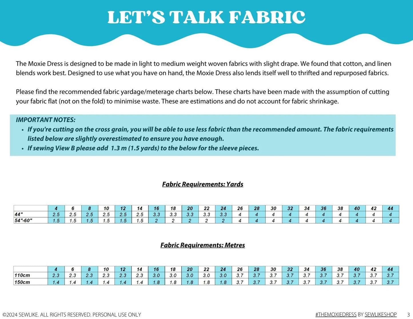 The Moxie Dress PDF Sewing Pattern - Sew Like Shop - Simplifi Fabric