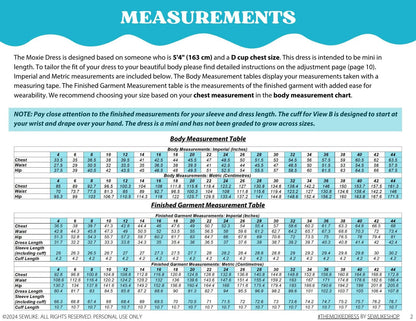 The Moxie Dress PDF Sewing Pattern - Sew Like Shop - Simplifi Fabric