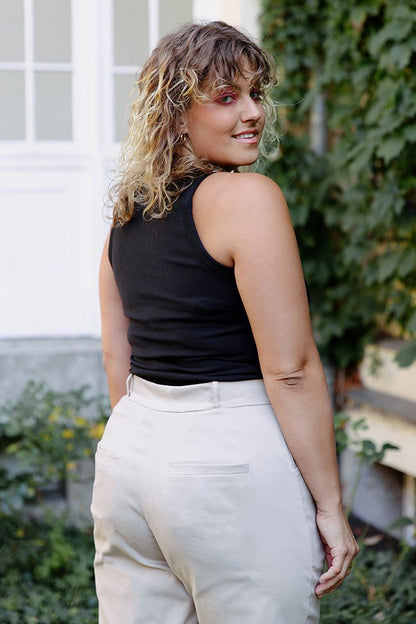 The Nicki Cigarette Chino Pants - Paper Sewing Pattern - Juliana Martejevs - Simplifi Fabric