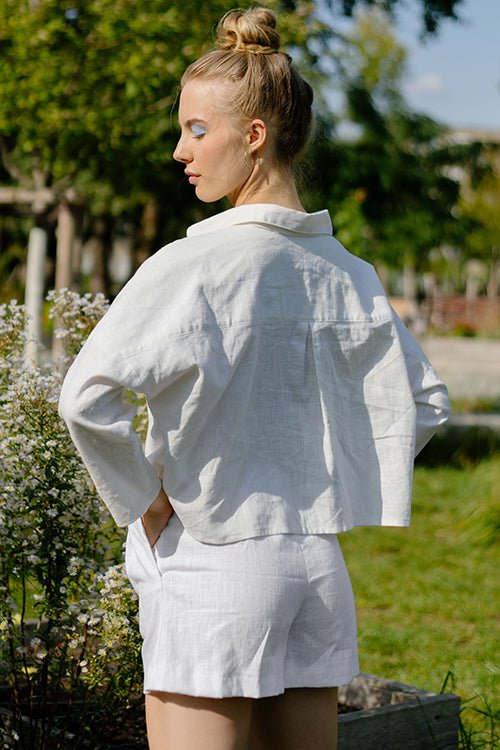 The Noella Blouse - Paper Sewing Pattern - Juliana Martejevs - Simplifi Fabric