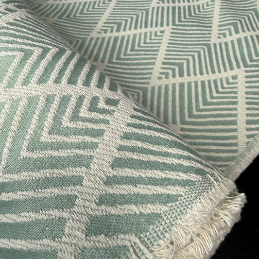 The Nordic Chevron Collection - Jacquard Tapestry - Sage - Simplifi Fabric