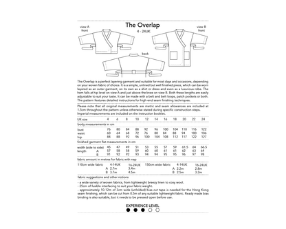 The Overlap Jacket Sewing Pattern - Dhurata Davies - Simplifi Fabric