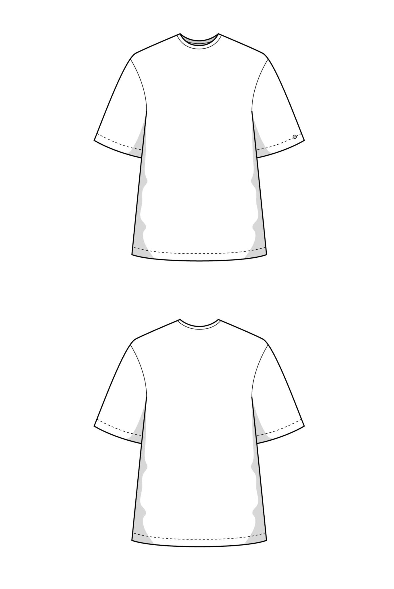 The Oversized T-Shirt - Paper Sewing Pattern - Juliana Martejevs - Simplifi Fabric