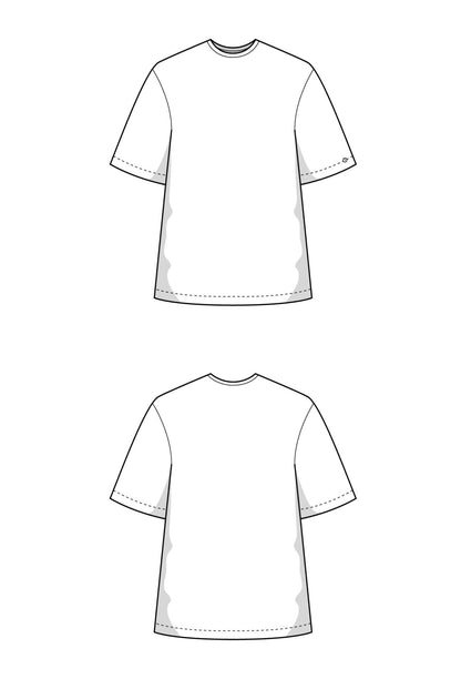 The Oversized T-Shirt - Paper Sewing Pattern - Juliana Martejevs - Simplifi Fabric