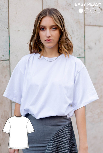 The Oversized T-Shirt - Paper Sewing Pattern - Juliana Martejevs - Simplifi Fabric