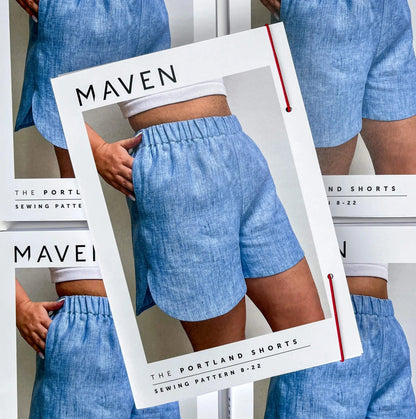 The Portland Shorts Paper Sewing Pattern - Maven Sewing Patterns - Simplifi Fabric