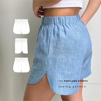 The Portland Shorts Paper Sewing Pattern - Maven Sewing Patterns - Simplifi Fabric