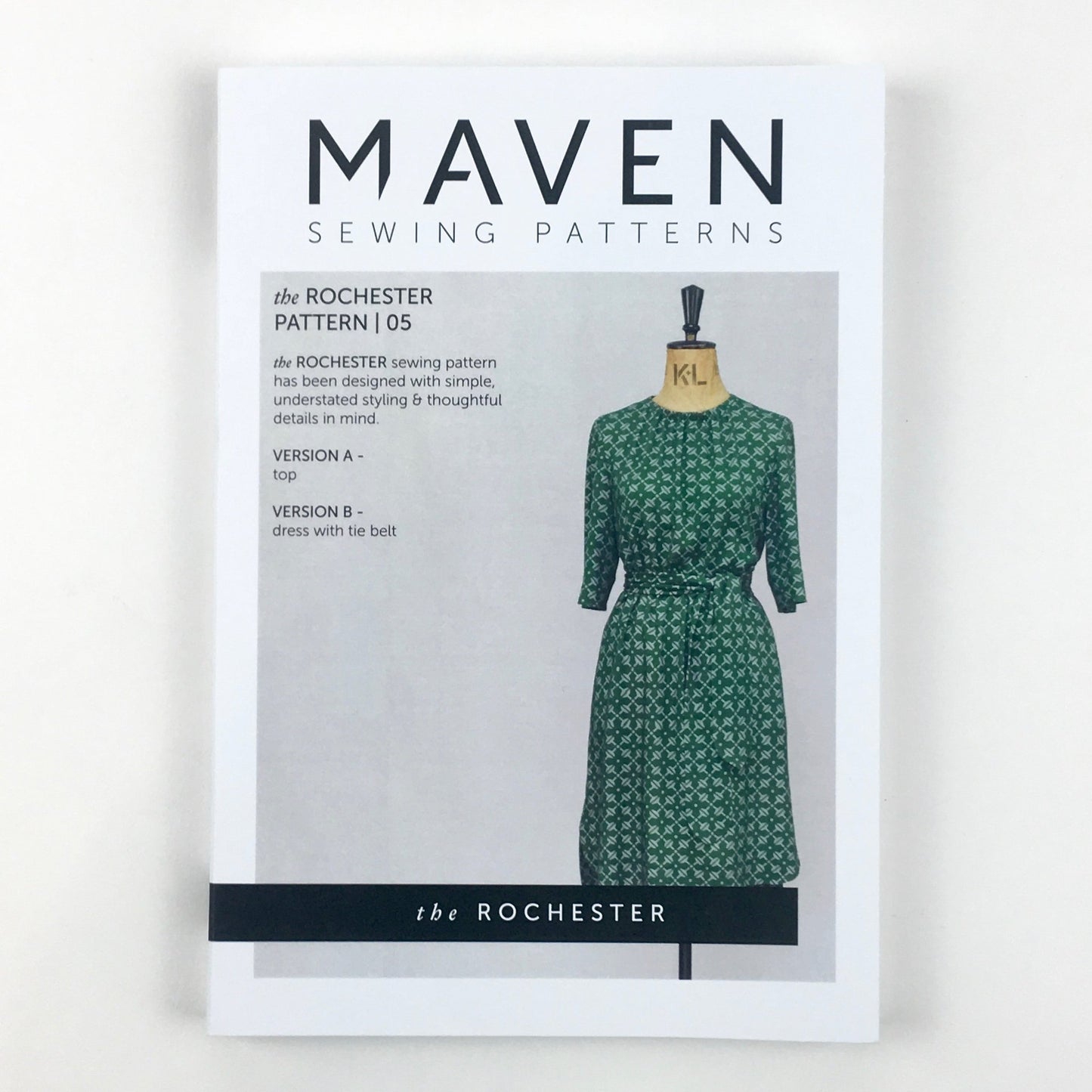 The Rochester Dress & Top Paper Sewing Pattern - Maven Sewing Patterns - Simplifi Fabric