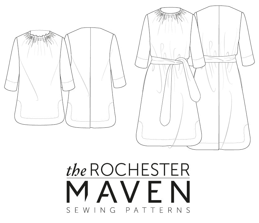 The Rochester Dress & Top Paper Sewing Pattern - Maven Sewing Patterns - Simplifi Fabric