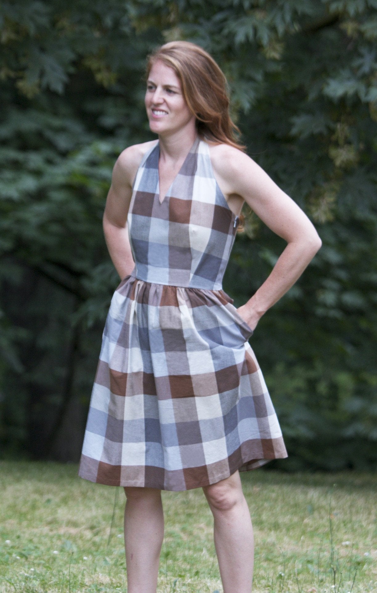 The Rose City Halter Dress Sewing Pattern - Sew House Seven - Simplifi Fabric