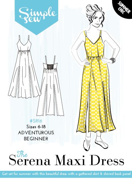 The Serena Maxi Dress - Simple Sew - Sewing Pattern - Simplifi Fabric