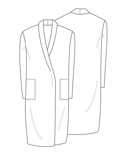 The Shawl Collar Coat - PDF Pattern - The Makers Atelier - Simplifi Fabric