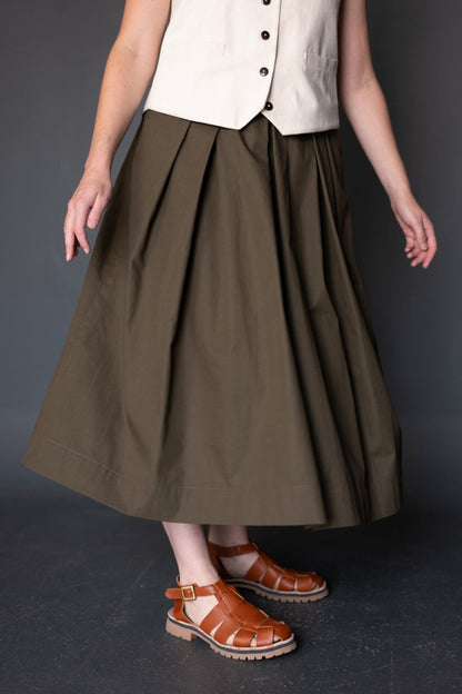 The Shepherd (Pleated A - Line Skirt) Womens Pattern - Merchant & Mills - Simplifi Fabric