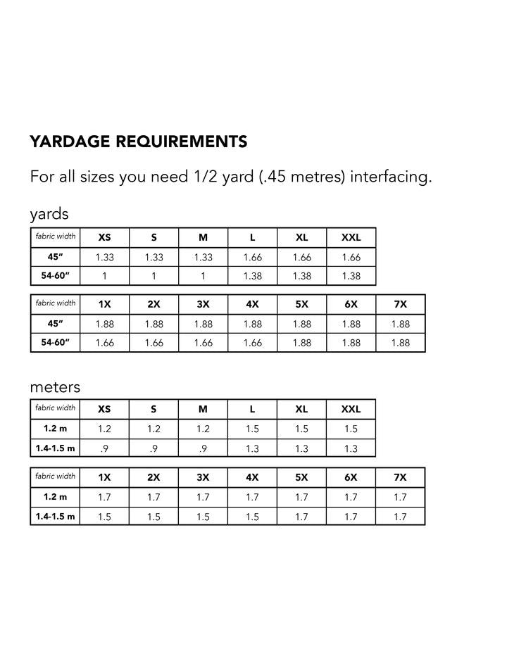 The Square Neck Top Pattern - Friday Pattern Company - Simplifi Fabric