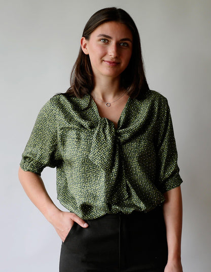 The Tie Blouse and Dress - PDF Pattern - The Makers Atelier - Simplifi Fabric