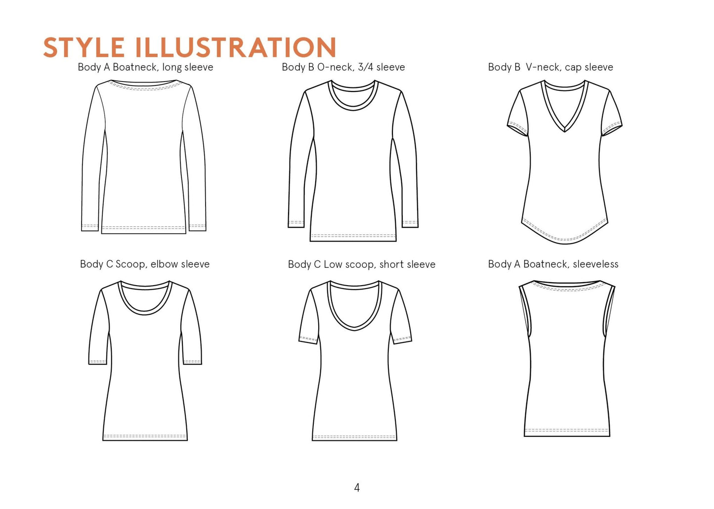 The Wardrobe Builder T-Shirt Womens Paper Pattern - Wardrobe by Me - Simplifi Fabric