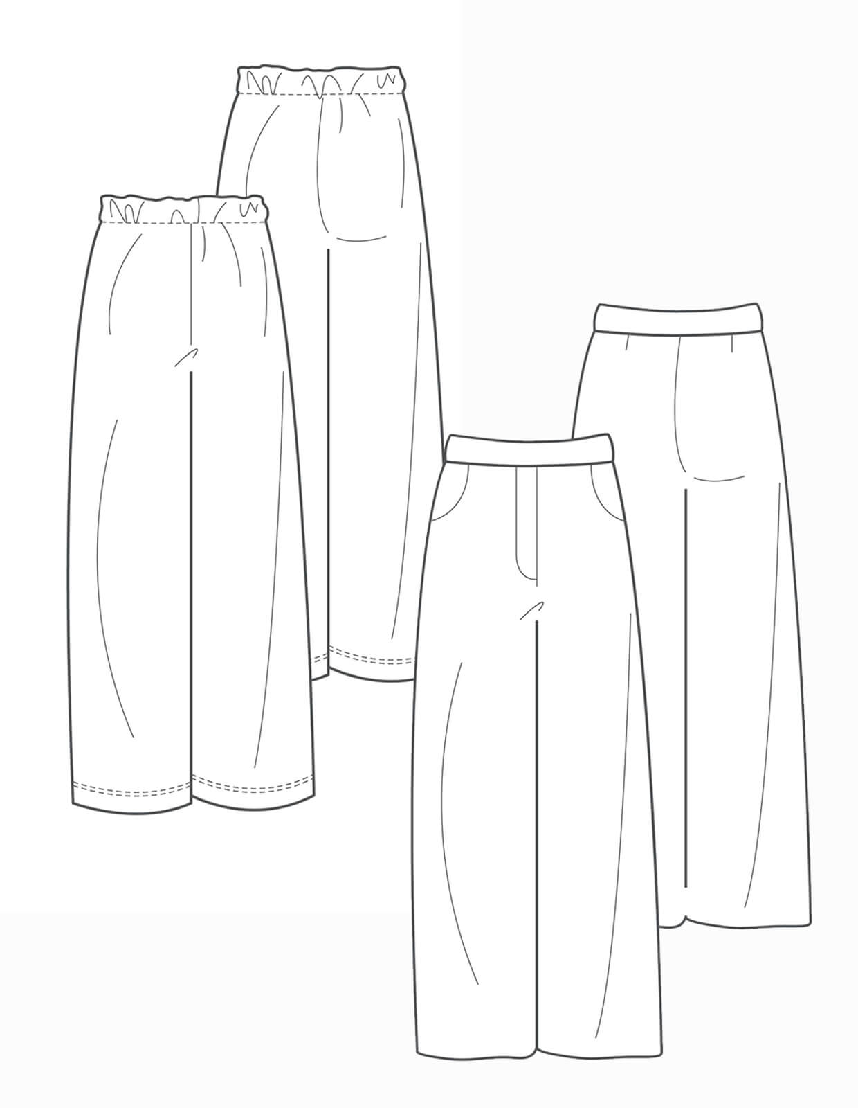 The Wide - Legged Trouser - PDF Pattern - The Makers Atelier - Simplifi Fabric