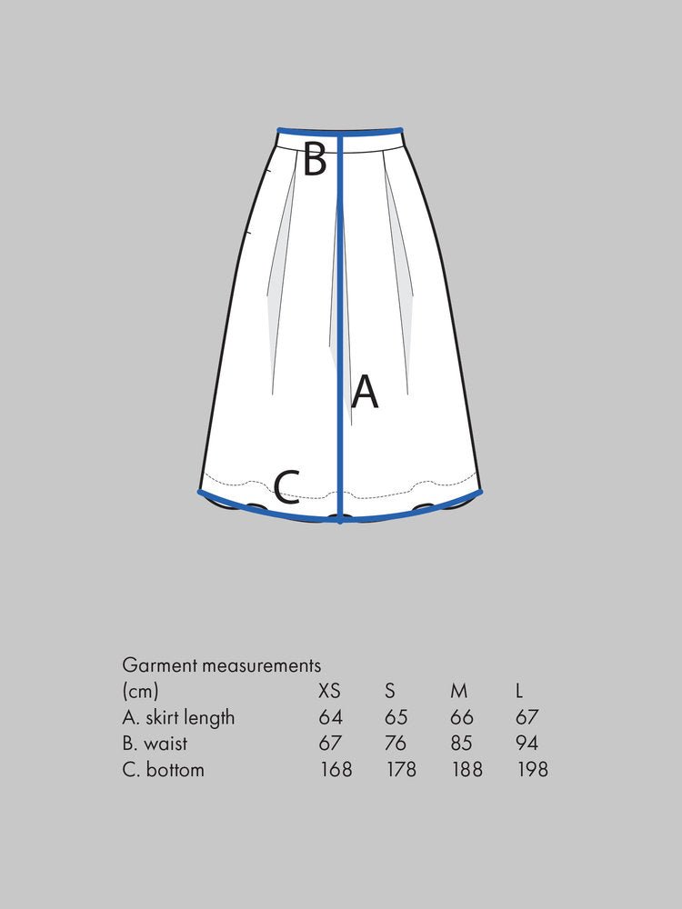 Three Pleat Skirt Pattern - The Assembly Line - Simplifi Fabric