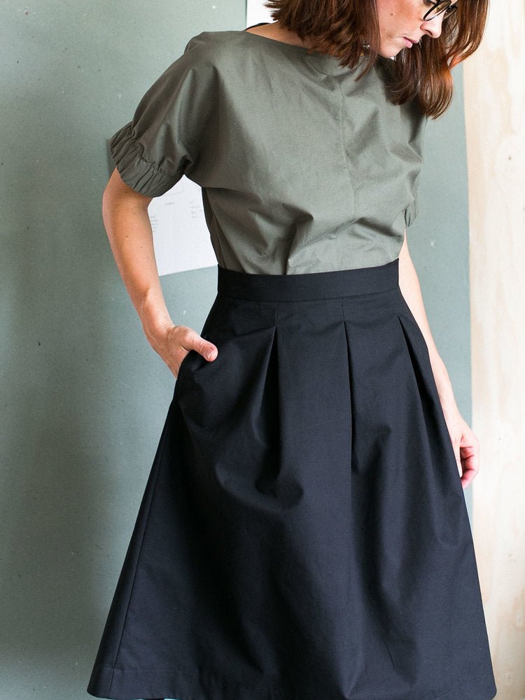 Three Pleat Skirt Pattern - The Assembly Line - Simplifi Fabric