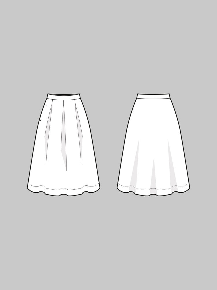 Three Pleat Skirt Pattern - The Assembly Line - Simplifi Fabric