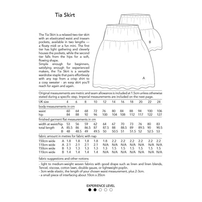 Tia Skirt Sewing Pattern - Dhurata Davies - Simplifi Fabric