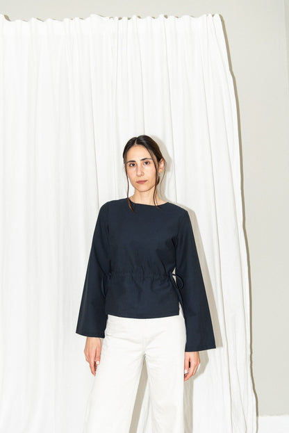 Tie Waist Blouse + Cone Sleeves - Paper Sewing Pattern - Puff And Pencil - Simplifi Fabric