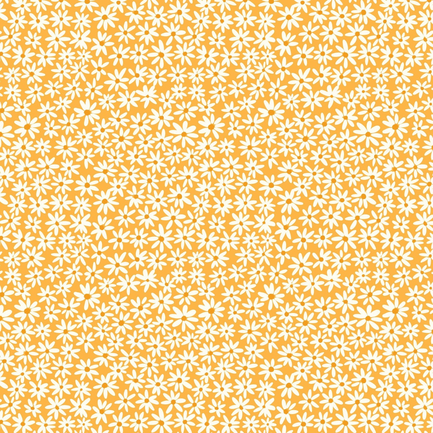 Tiny Daisies - Yellow - Bohemian Paradise - Maria Galybina - Cloud 9 Fabrics - Poplin - Simplifi Fabric