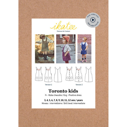 Toronto Dress Sewing Pattern - Kids 3/12Y - Ikatee - Simplifi Fabric