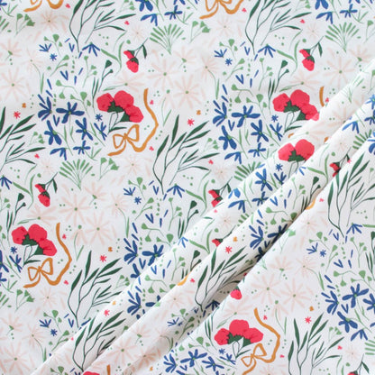 Tossed Bouquet - Wild Fronds Meadow by Kate Capone - Birch Fabrics - Poplin - Simplifi Fabric