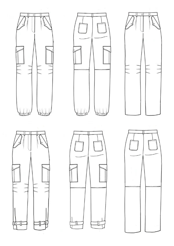 Tremplin Trousers Paper Sewing Pattern - Maison Fauve - Simplifi Fabric
